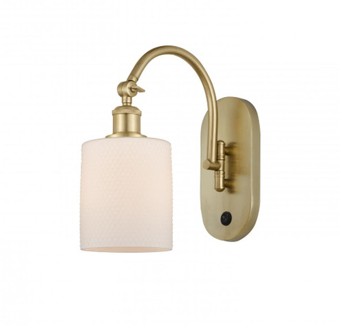 Cobbleskill - 1 Light - 5 inch - Satin Gold - Adjustable Swing Arm (3442|518-1W-SG-G111-LED)