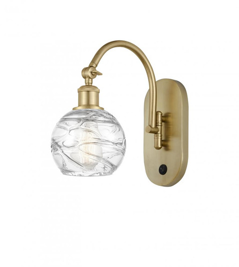 Athens Deco Swirl - 1 Light - 6 inch - Satin Gold - Sconce (3442|518-1W-SG-G1213-6)