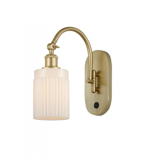 Hadley - 1 Light - 5 inch - Satin Gold - Adjustable Swing Arm (3442|518-1W-SG-G341-LED)