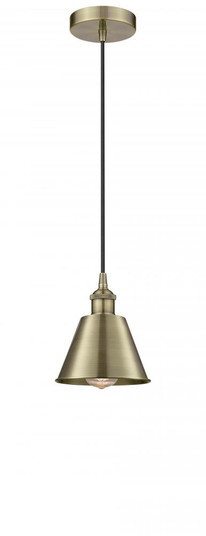Smithfield - 1 Light - 7 inch - Antique Brass - Cord hung - Mini Pendant (3442|616-1P-AB-M8-LED)