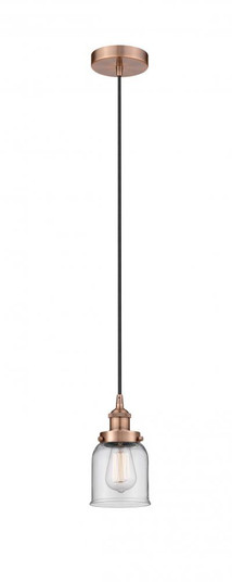 Bell - 1 Light - 5 inch - Antique Copper - Cord hung - Mini Pendant (3442|616-1PH-AC-G52-LED)