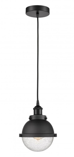 Hampden - 1 Light - 7 inch - Matte Black - Cord hung - Mini Pendant (3442|616-1PH-BK-HFS-64-BK-LED)
