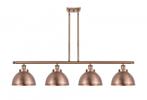 Derby - 4 Light - 48 inch - Antique Copper - Stem Hung - Island Light (3442|916-4I-AC-MFD-10-AC-LED)