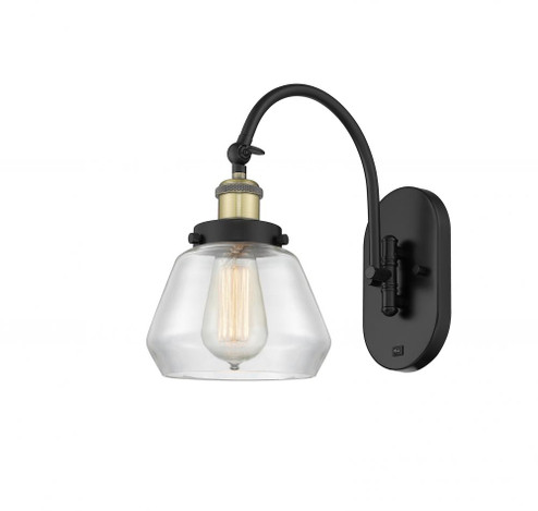 Fulton - 1 Light - 7 inch - Black Antique Brass - Adjustable Swing Arm (3442|918-1W-BAB-G172)