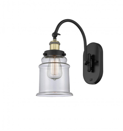 Canton - 1 Light - 7 inch - Black Antique Brass - Adjustable Swing Arm (3442|918-1W-BAB-G182-LED)