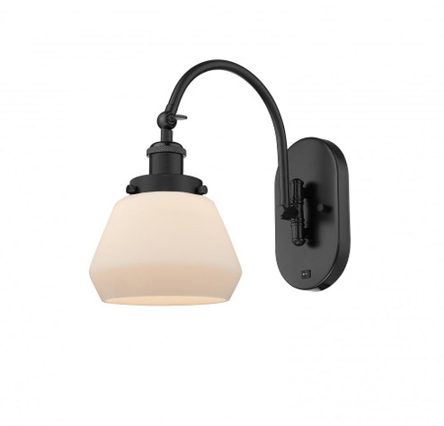 Fulton - 1 Light - 7 inch - Matte Black - Adjustable Swing Arm (3442|918-1W-BK-G171)