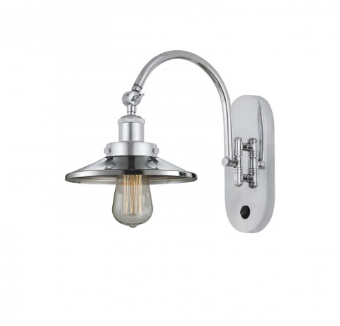 Railroad - 1 Light - 8 inch - Polished Chrome - Adjustable Swing Arm (3442|918-1W-PC-M7)