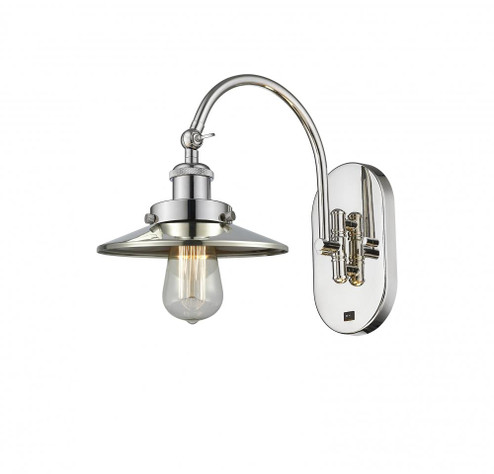 Railroad - 1 Light - 8 inch - Polished Nickel - Adjustable Swing Arm (3442|918-1W-PN-M1-LED)