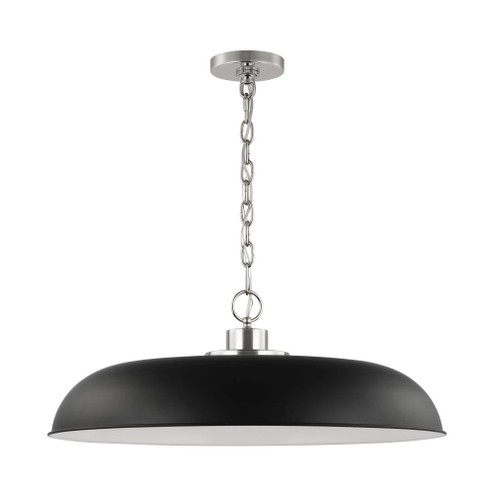Colony; 1 Light; Large Pendant; Matte Black with Polished Nickel (81|60/7488)