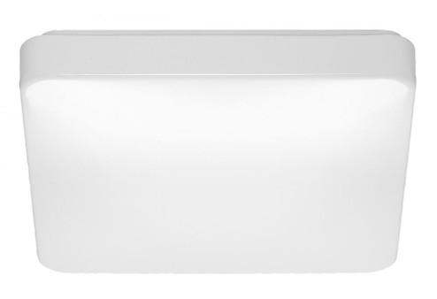 14 inch; Flush Mounted LED Fixture; CCT Selectable; Square; White Acrylic; with Sensor; White Finish (81|62/1217)
