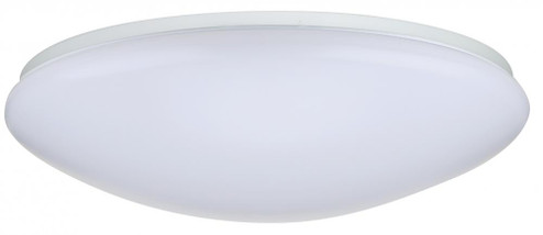 19 inch; Flush Mounted LED Fixture; CCT Selectable; Round; White Acrylic; with Sensor (81|62/1219)