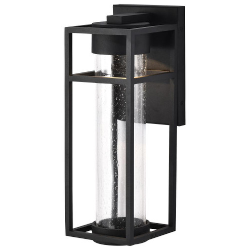 Ledges; 6W LED; Medium Wall Lantern; Matte Black with Clear Seeded Glass (81|62/1612)