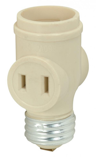 Medium Base Keyless Current Tap; Ivory Finish; 660W; 125V (27|90/2450)