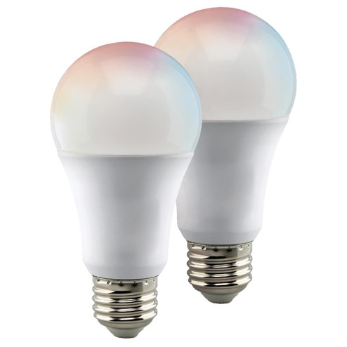 10 Watt; A19 LED; RGB & Tunable White; Starfish IOT; 120 Volt; 800 Lumens; 2-Pack (27|S11275)