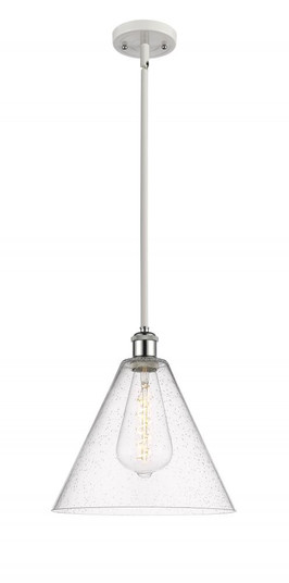 Berkshire - 1 Light - 12 inch - White Polished Chrome - Mini Pendant (3442|516-1S-WPC-GBC-124-LED)