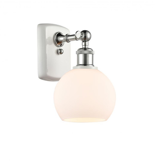 Athens - 1 Light - 6 inch - White Polished Chrome - Sconce (3442|516-1W-WPC-G121-6-LED)