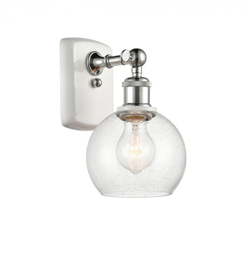 Athens - 1 Light - 6 inch - White Polished Chrome - Sconce (3442|516-1W-WPC-G124-6-LED)