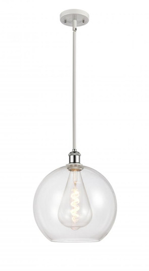 Athens - 1 Light - 12 inch - White Polished Chrome - Mini Pendant (3442|516-1S-WPC-G122-12)