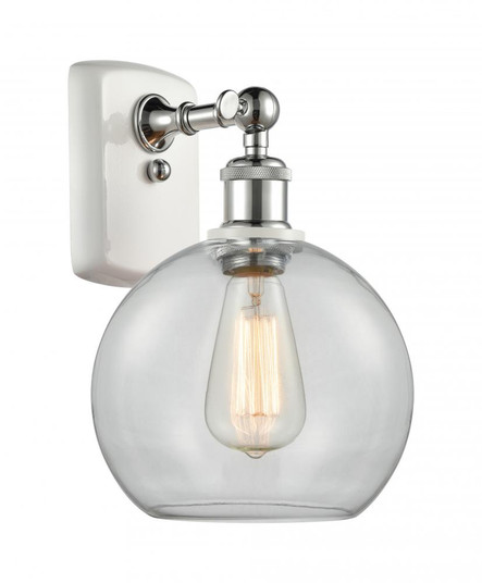 Athens - 1 Light - 8 inch - White Polished Chrome - Sconce (3442|516-1W-WPC-G122-8)