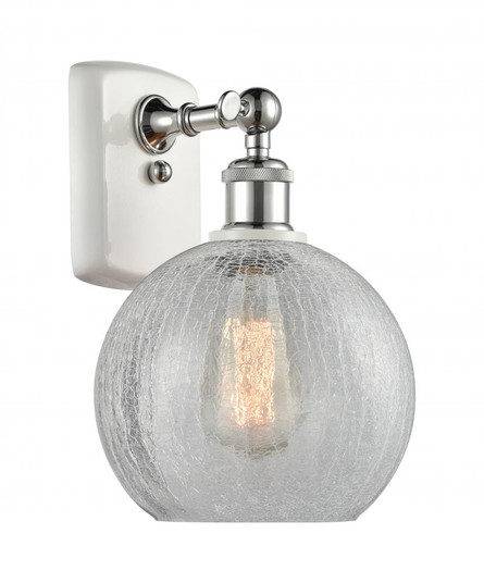 Athens - 1 Light - 8 inch - White Polished Chrome - Sconce (3442|516-1W-WPC-G125-8)