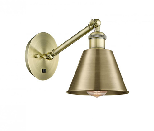 Smithfield - 1 Light - 7 inch - Antique Brass - Adjustable Sconce (3442|317-1W-AB-M8-LED)
