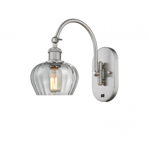 Fenton - 1 Light - 7 inch - Brushed Satin Nickel - Adjustable Swing Arm (3442|518-1W-SN-G92-LED)