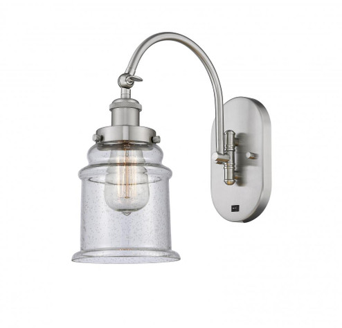 Canton - 1 Light - 7 inch - Brushed Satin Nickel - Adjustable Swing Arm (3442|918-1W-SN-G184-LED)