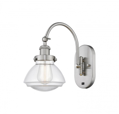 Olean - 1 Light - 7 inch - Brushed Satin Nickel - Adjustable Swing Arm (3442|918-1W-SN-G322-LED)