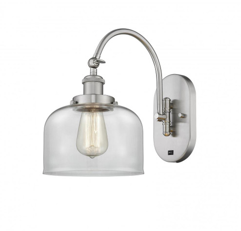Bell - 1 Light - 8 inch - Brushed Satin Nickel - Adjustable Swing Arm (3442|918-1W-SN-G72-LED)