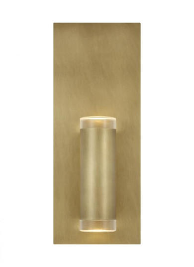 Dobson II Contemporary dimmable LED 1-light in a Natural Brass/Gold Colored finish Wall/Bath Vanity (7355|700BCDBS1NB-LED930)