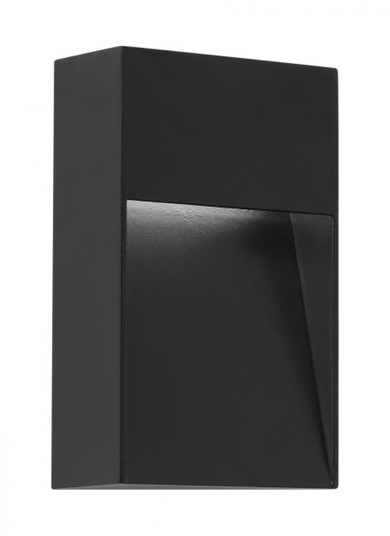 Modern Inga dimmable LED 8 Outdoor Wall Sconce Light in a Black finish (7355|700OWINGA9308B120)