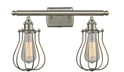 Muselet - 2 Light - 16 inch - Brushed Satin Nickel - Bath Vanity Light (3442|516-2W-SN-CE513)