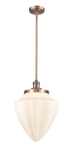 Bullet - 1 Light - 12 inch - Antique Copper - Stem Hung - Mini Pendant (3442|201S-AC-G661-12)