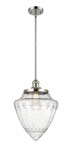 Bullet - 1 Light - 12 inch - Polished Nickel - Stem Hung - Mini Pendant (3442|201S-PN-G664-12-LED)