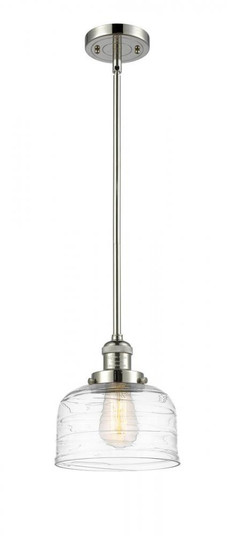 Bell - 1 Light - 8 inch - Polished Nickel - Stem Hung - Mini Pendant (3442|201S-PN-G713-LED)