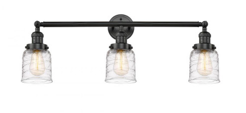 Bell - 3 Light - 30 inch - Matte Black - Bath Vanity Light (3442|205-BK-G513-LED)