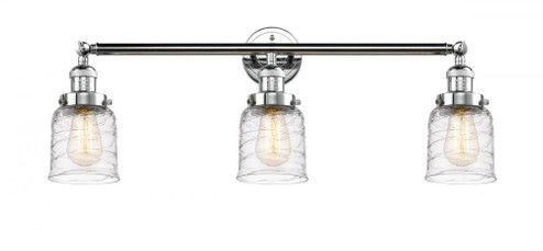 Bell - 3 Light - 30 inch - Polished Chrome - Bath Vanity Light (3442|205-PC-G513-LED)