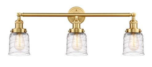 Bell - 3 Light - 30 inch - Satin Gold - Bath Vanity Light (3442|205-SG-G513-LED)