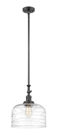 Bell - 1 Light - 12 inch - Oil Rubbed Bronze - Stem Hung - Adjustable Mini Pendant (3442|206-OB-G713-L)