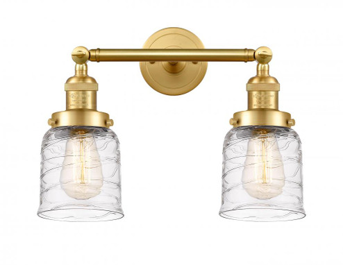 Bell - 2 Light - 16 inch - Satin Gold - Adjustable Bath Vanity Light (3442|208-SG-G513-LED)