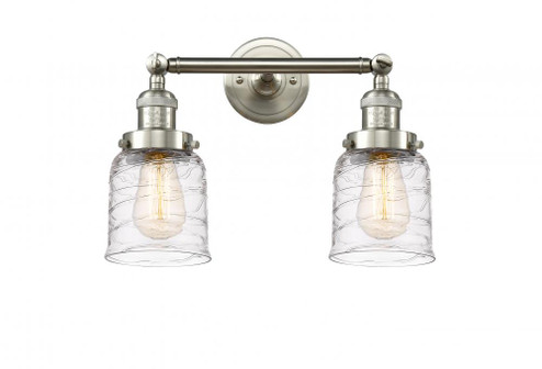 Bell - 2 Light - 16 inch - Brushed Satin Nickel - Adjustable Bath Vanity Light (3442|208-SN-G513-LED)