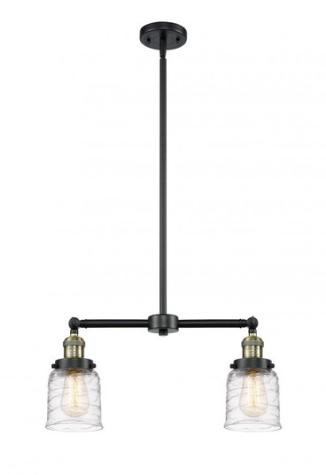 Bell - 2 Light - 21 inch - Black Antique Brass - Stem Hung - Adjustable Island Light (3442|209-BAB-G513-LED)