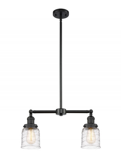 Bell - 2 Light - 21 inch - Matte Black - Stem Hung - Island Light (3442|209-BK-G513-LED)