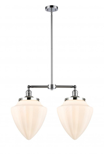 Bullet - 2 Light - 24 inch - Polished Chrome - Stem Hung - Adjustable Island Light (3442|209-PC-G661-12)
