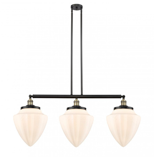 Bullet - 3 Light - 40 inch - Black Antique Brass - Stem Hung - Adjustable Island Light (3442|213-BAB-G661-12)