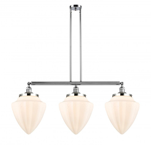 Bullet - 3 Light - 40 inch - Polished Chrome - Stem Hung - Adjustable Island Light (3442|213-PC-G661-12)
