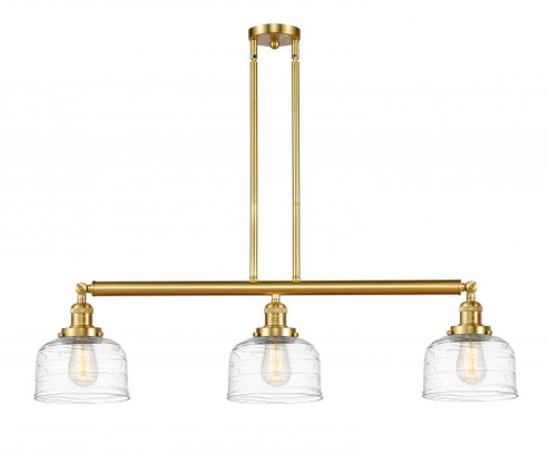 Bell - 3 Light - 41 inch - Satin Gold - Stem Hung - Adjustable Island Light (3442|213-SG-G713)