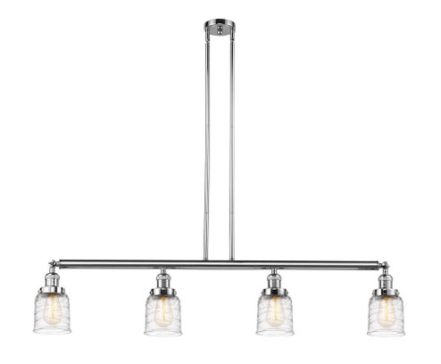 Bell - 4 Light - 50 inch - Polished Chrome - Stem Hung - Adjustable Island Light (3442|214-PC-G513)