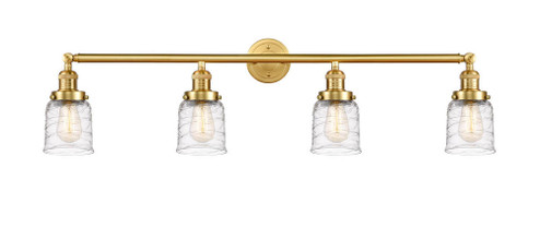 Bell - 4 Light - 42 inch - Satin Gold - Adjustable Bath Vanity Light (3442|215-SG-G513)