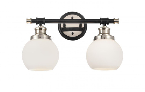 Saybrook - 2 Light - 16 inch - Black Polished Nickel - Bath Vanity Light (3442|340-2W-BPN-G3401-6-LED)